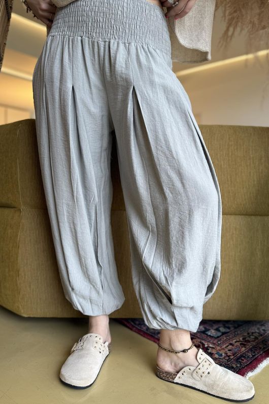 Basso Shirring Genie Pant Taupe /28=